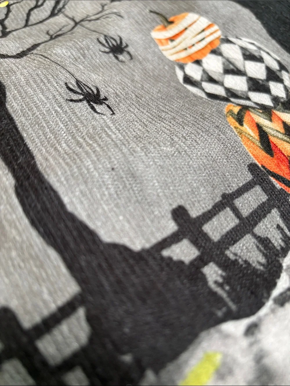 RACHEL ZOE Set/4 Mackenzie-Childs Inspired Cat & Pumpkin Halloween Placemats NEW